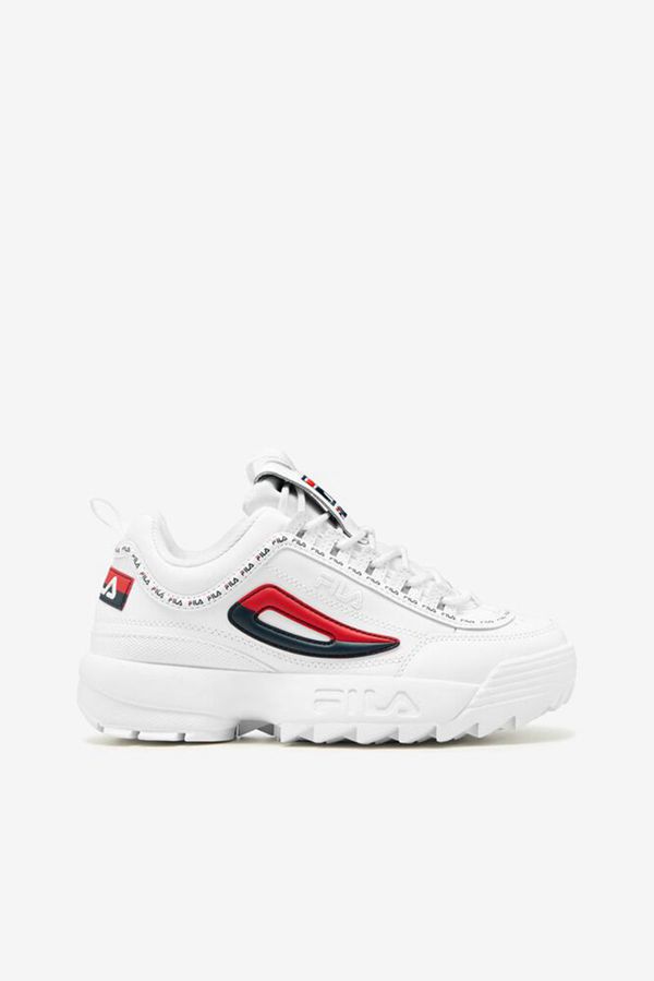 Tênis Fila Mulher Branco/Azul Marinho/Vermelhas - Fila Disruptor 2 Repeat Chunky Portugal Lojas,IJAY